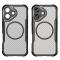  iPhone 16 Skal MagSafe Kolfiber Textur Hybrid Svart