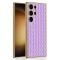 GKK GKK Galaxy S24 Ultra Skal Vävd Hybrid Läder Lila