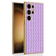 GKK GKK Galaxy S24 Ultra Skal V&auml;vd Hybrid L&auml;der Lila