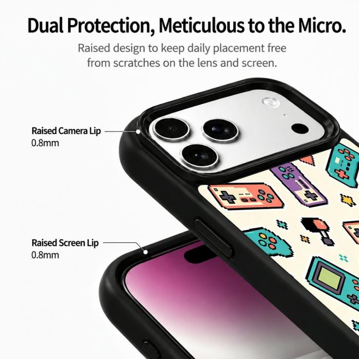 Bild 4,  iPhone 18 Pro / 17 Pro Skal MagSafe UV-Mönster Spel