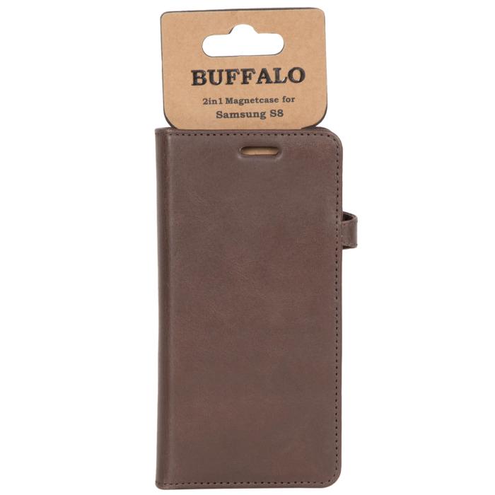 Bild 2, Buffalo Buffalo Samsung Galaxy S8 Fodral 2in1 Äkta Läder Brun