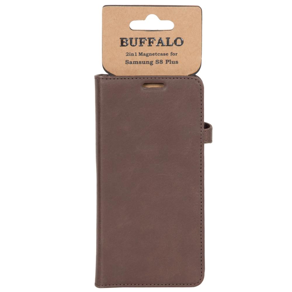 Buffalo Buffalo Samsung Galaxy S8 Plus Fodral 2in1 Äkta Läder Brun