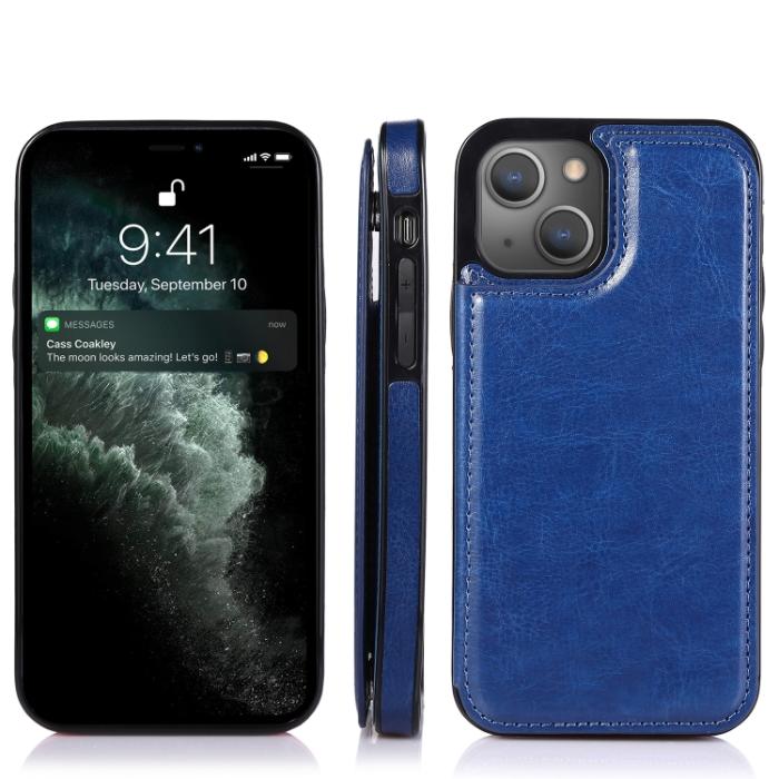Bild 2,  iPhone 14 Plus Skal Med Plånbok Blå