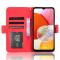  Samsung Galaxy A15 5G Fodral Med Avtagbart Kortfodral Röd