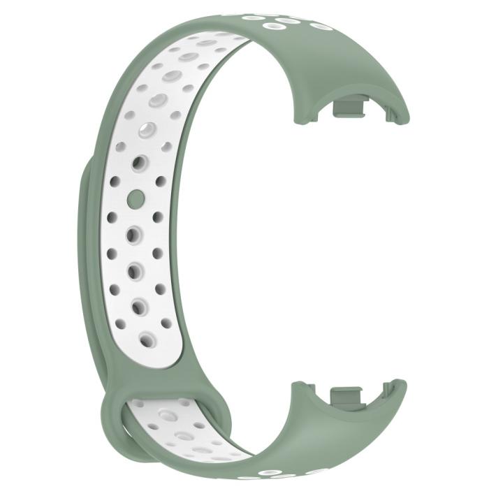 Bild 3,  Xiaomi Smart Band 10/9/8 Träningsarmband Dual-Color Grön/Vit