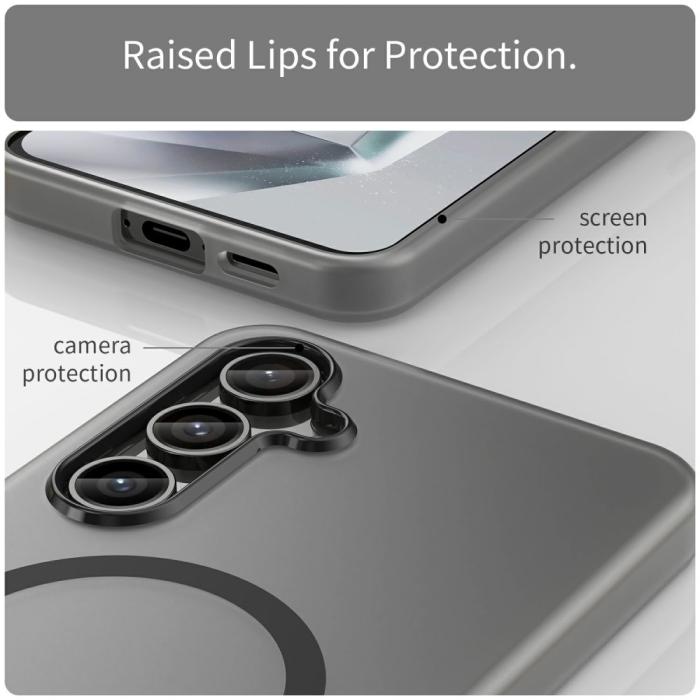 Bild 6,  Samsung Galaxy S24 FE Skal MagSafe Slim Matt Svart