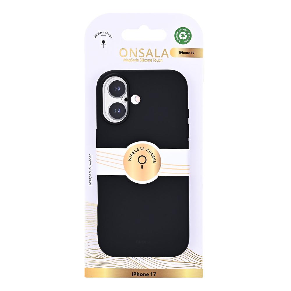 Onsala Onsala iPhone 17 Mobilskal Med Silikonkänsla Svart