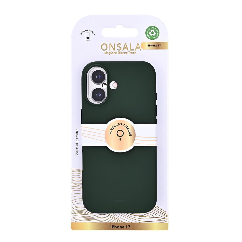 Onsala Onsala iPhone 17 Mobilskal Med Silikonkänsla Olivgrön