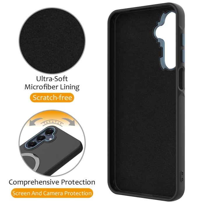 Bild 3,  Samsung Galaxy A16 Skal MagSafe Kickstand Hybrid Svart