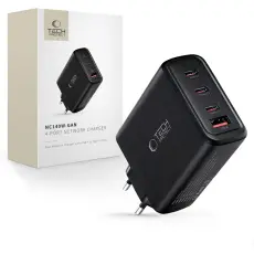 Tech-Protect Tech-Protect 140W V&auml;ggladdare PD QC3.0 USB-C/USB-A Svart
