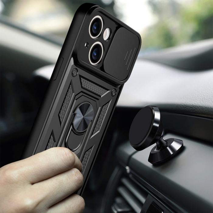 Bild 3,  iPhone 14 Pro Skal CamShield Hybrid Ring Svart