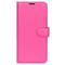  Google Pixel 8A Litchi Läder Fodral Rosa