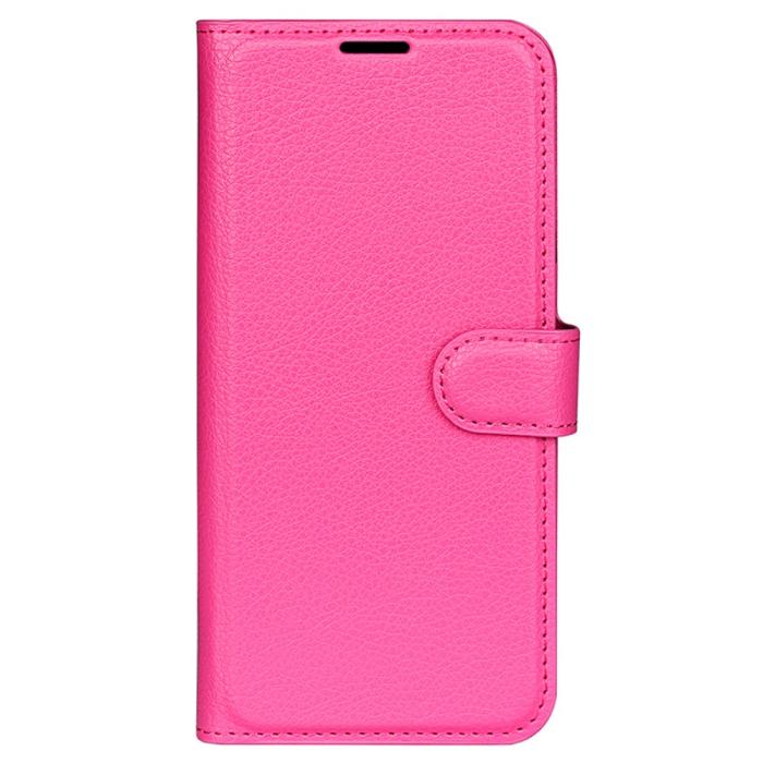 Bild 5,  Google Pixel 8A Litchi Läder Fodral Rosa