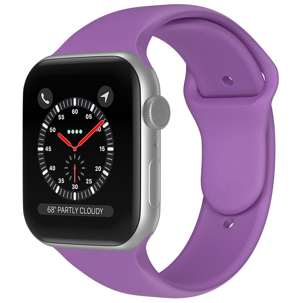 ColorPop Apple Watch 42/44/45/46/49 mm Silikon Armband (M/L) Lila