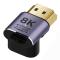  8K 60Hz 90° Uppvinkel HDMI Hane - HDMI 2.1 Hona Adapter Blå