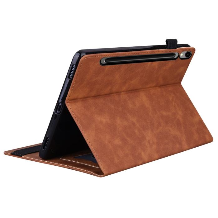 Bild 4,  Samsung Galaxy Tab S11 Ultra Fodral Med Frontficka Brun