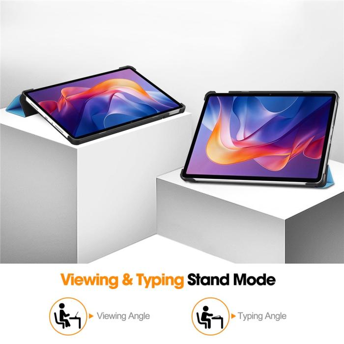 Bild 4,  Xiaomi Redmi Pad 2 Fodral Tri-Fold Blå