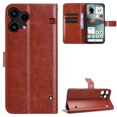  Nothing Phone 3a Lite Fodral Crazy Horse L&auml;der Brun