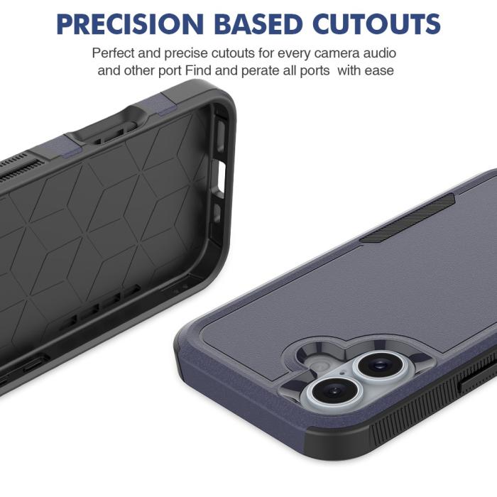 Bild 5,  iPhone 16 Skal Extreme Shockproof Hybrid Mörk Blå