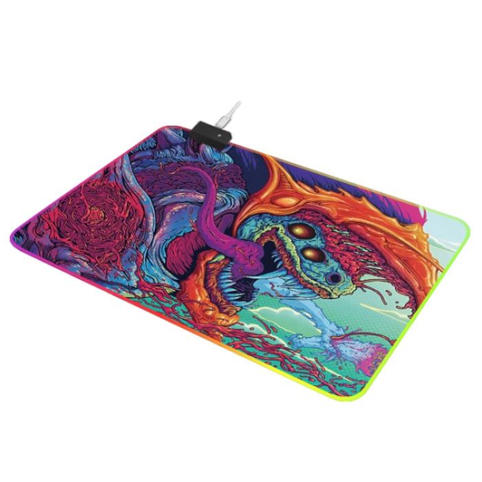 Bild 3,  900x400x4 mm RGB Gaming Musmatta Beast