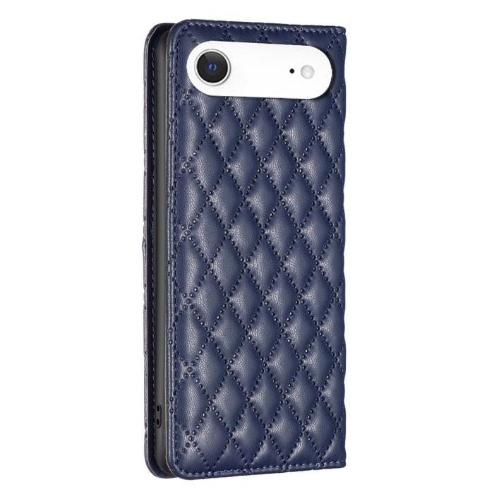 Bild 3, BINFEN BINFEN iPhone Air Fodral Diamond Flip Läder Blå