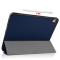  iPad Air 2026-2020 Fodral Tri-Fold Litchi Mörk Blå