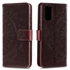  Samsung Galaxy A02s - Mandala L&auml;der Fodral - Brun