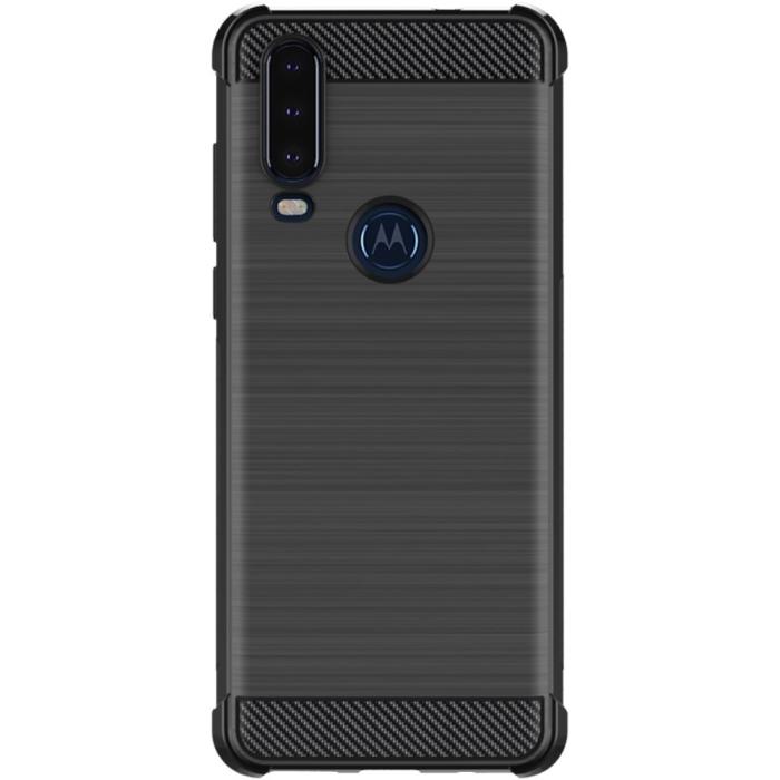 Bild 5, IMAK Motorola One Action - IMAK Vega Airbag TPU Skal - Svart