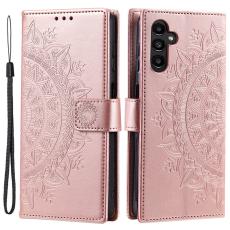  Samsung Galaxy A34 5G Fodral Mandala L&auml;der Ros&eacute;guld