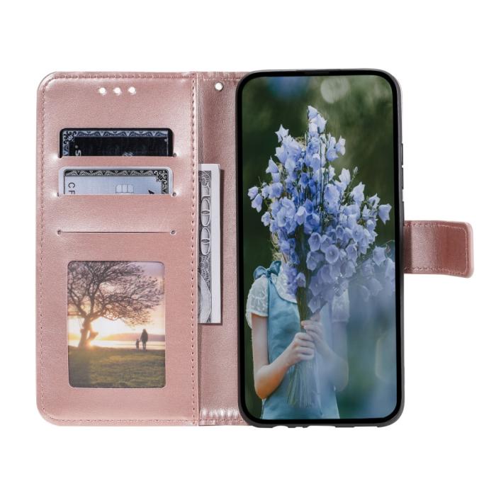 Bild 2,  Samsung Galaxy A34 5G Fodral Mandala Läder Roséguld