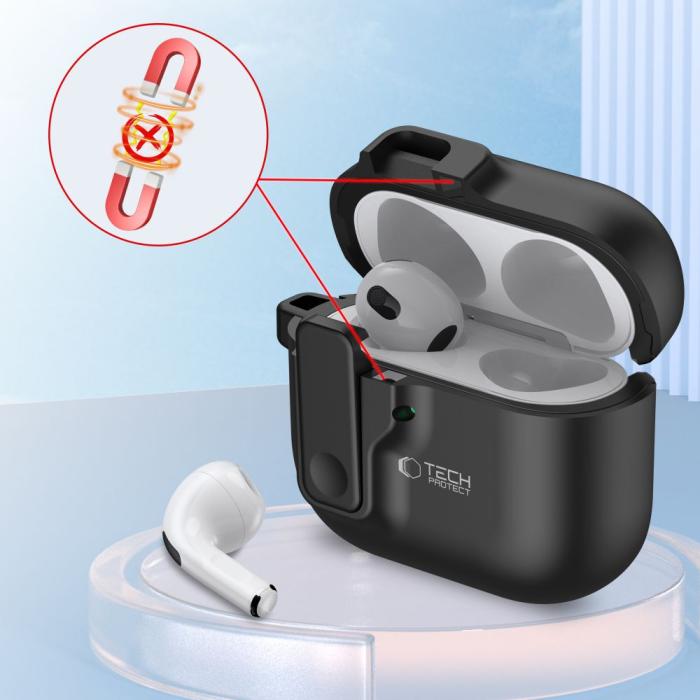 Bild 5, Tech-Protect Tech-Protect AirPods 4 Skal Slim Hook Svart