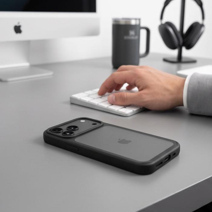 Bild 4, Tech-Protect Tech-Protect iPhone 18 Pro Max/17 Pro Max Skal MagMat CC Mattsvart
