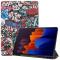  Samsung Galaxy Tab S7 Plus / Tab S8 Plus Fodral Tri-Fold Pennhållare