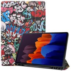 Samsung Galaxy Tab S7 Plus / Tab S8 Plus Fodral Tri-Fold Pennh&aring;llare