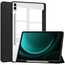 Galaxy Tab S9 FE Plus Fodral Hybrid Pennh&aring;llare Svart