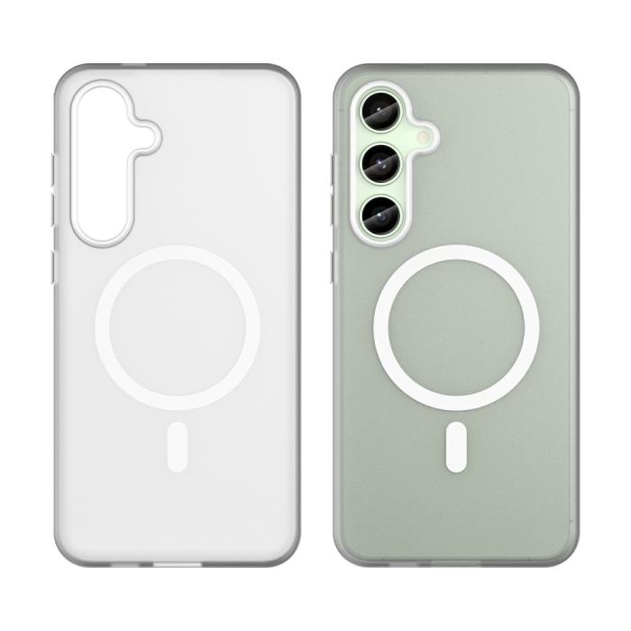 Bild 2,  Samsung Galaxy S24 FE Skal MagSafe Slim Matt Vit