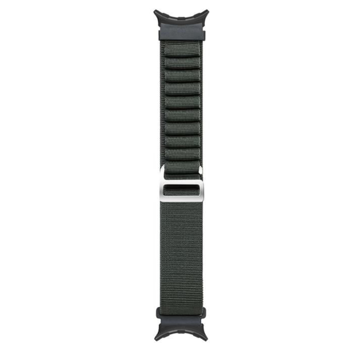 Bild 2,  Google Pixel Watch / Watch 2 Armband Nylon Pro Militär Grön