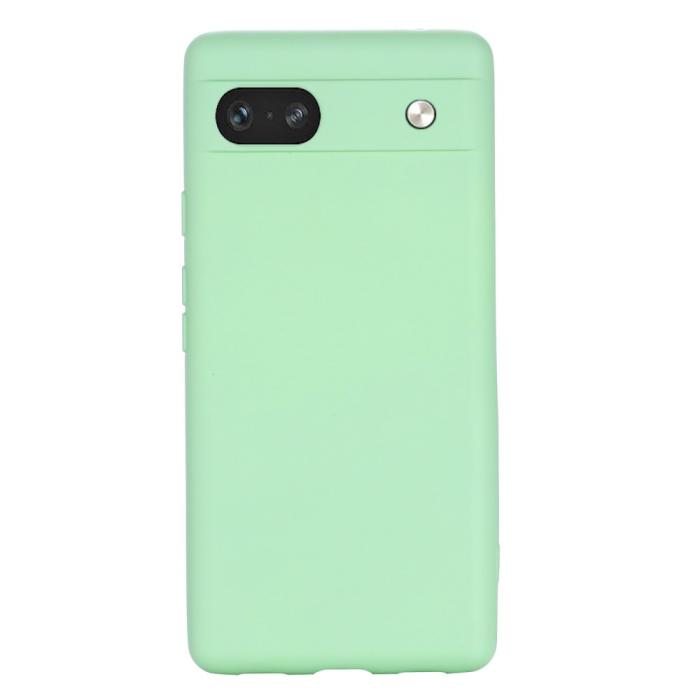 Bild 3,  Google Pixel 7A Skal Liquid Silikon Med Strap Grön