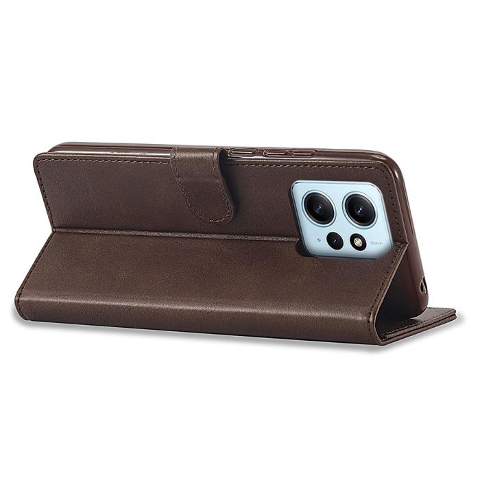 Bild 4, LC.IMEEKE LC.IMEEKE Xiaomi Redmi Note 12 4G Fodral Läder Brun