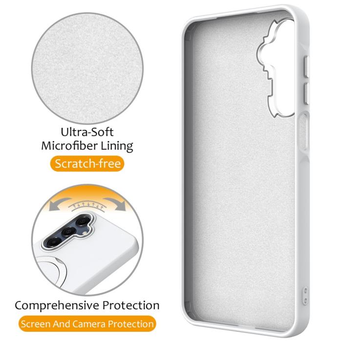 Bild 3,  Samsung Galaxy A16 Skal MagSafe Kickstand Hybrid Vit