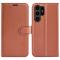  Samsung Galaxy S24 Ultra Fodral Läder Litchi Brun