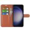  Samsung Galaxy S24 Ultra Fodral Läder Litchi Brun