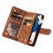  iPhone 14 Pro Fodral Flerfack Multifunktionell Brun