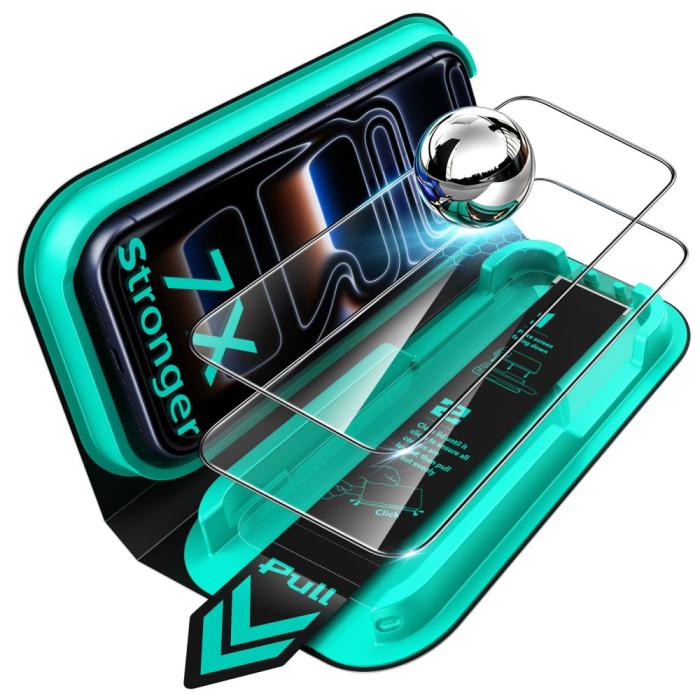 Bild 2, ESR ESR iPhone 18 Pro/17 Pro 2-PACK Skärmskydd Amorite Härdat Glas
