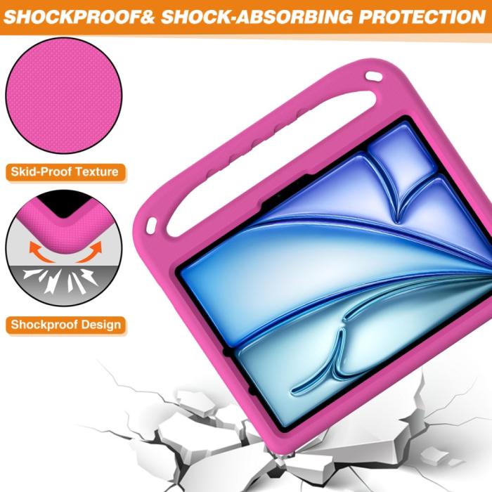 Bild 5,  iPad Pro 11 2025/2024/Air 11 2026-2024 Skal EVA Kickstand Rosa