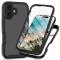  iPhone 16 Skal 360 Hybrid Defense Svart