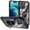  iPhone 15 Pro Max Skal Shockproof Ring Hybrid Svart