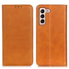  Samsung Galaxy S22 Plus Fodral Flip Split L&auml;der Brun
