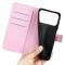  iPhone 17 Pro Max Fodral Litchi Läder Ljus Rosa