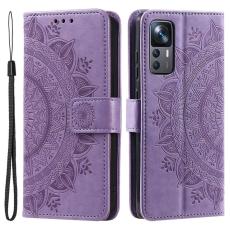  Xiaomi 12T / 12T Pro Fodral Mandala L&auml;der Lila